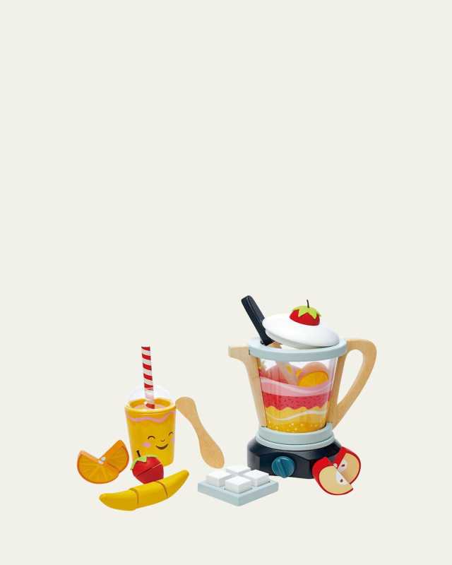 Kid's Mini Chef Wooden Fruit Blender Toy Kit